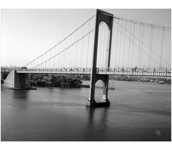 Whitestone Bridge - south tower in view Old Vintage Photos and Images