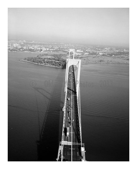Whitestone Bridge - view of roadway looking north Old Vintage Photos and Images