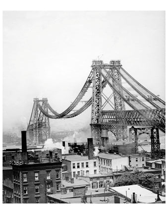Williamsburg Bridge Construction 1 Old Vintage Photos and Images