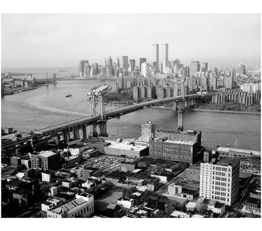 Williamsburg Bridge - from Williamsburg Community looking southeast towards Manhattan Old Vintage Photos and Images