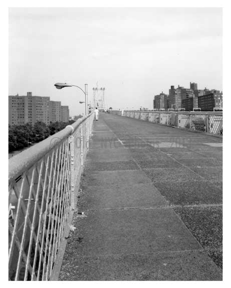Williamsburg Bridge - Pedestrian walkway 1980s  - Brooklyn, NY