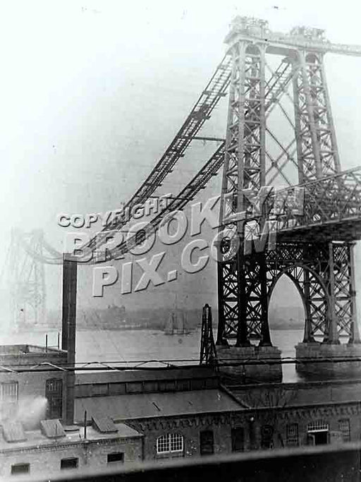 Williamsburg Bridge Under Construction, 1902 Old Vintage Photos and Images