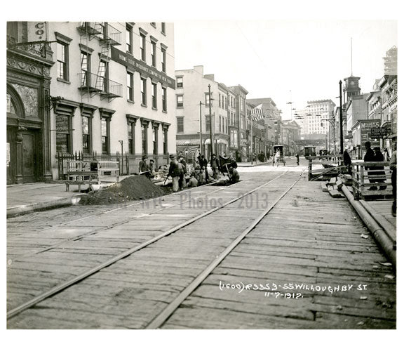Willoughby Street 1914 - Fort Greene - Brooklyn NY Old Vintage Photos and Images