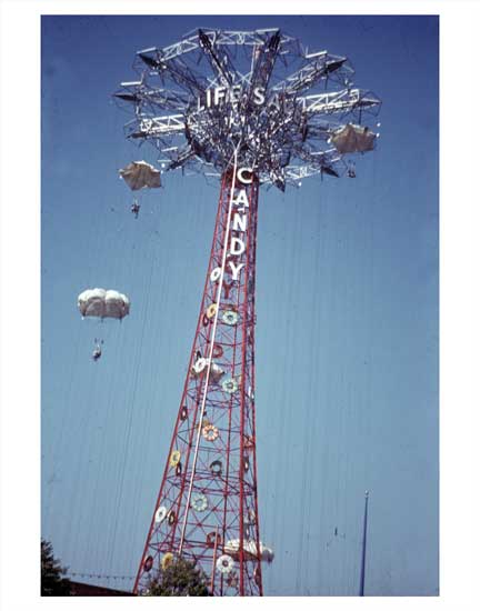World's Fair Parachutes Flushing Queens NYNY Old Vintage Photos and Images