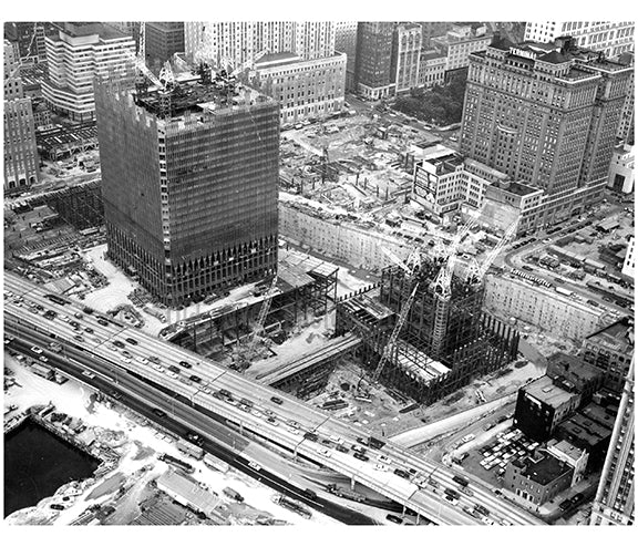 WTC under construction Old Vintage Photos and Images