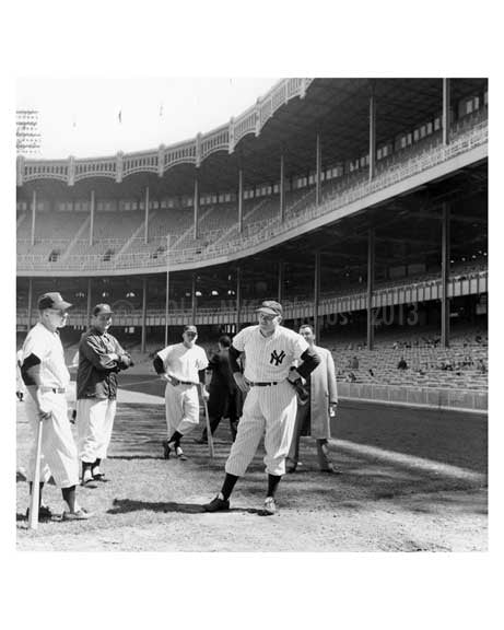 Mickey Mantle in Yankee Stadium by Retro Images Archive