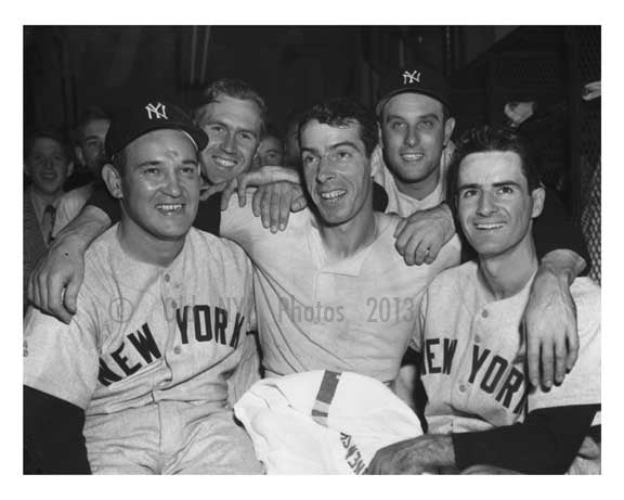 Yankees with Joe DiMaggio in the Center — Old NYC Photos